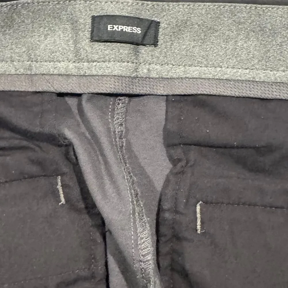 Express Men's Grey and Brown Shorts